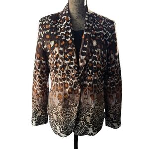 Essentials by Milano Animal Print Blazer